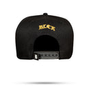 Boné Snapback Preto Gallant Logo Couro Dourado