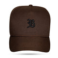 Boné Snapback Basic Marrom Café Logo Preto