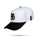 Boné Snapback Branco Aba Preta