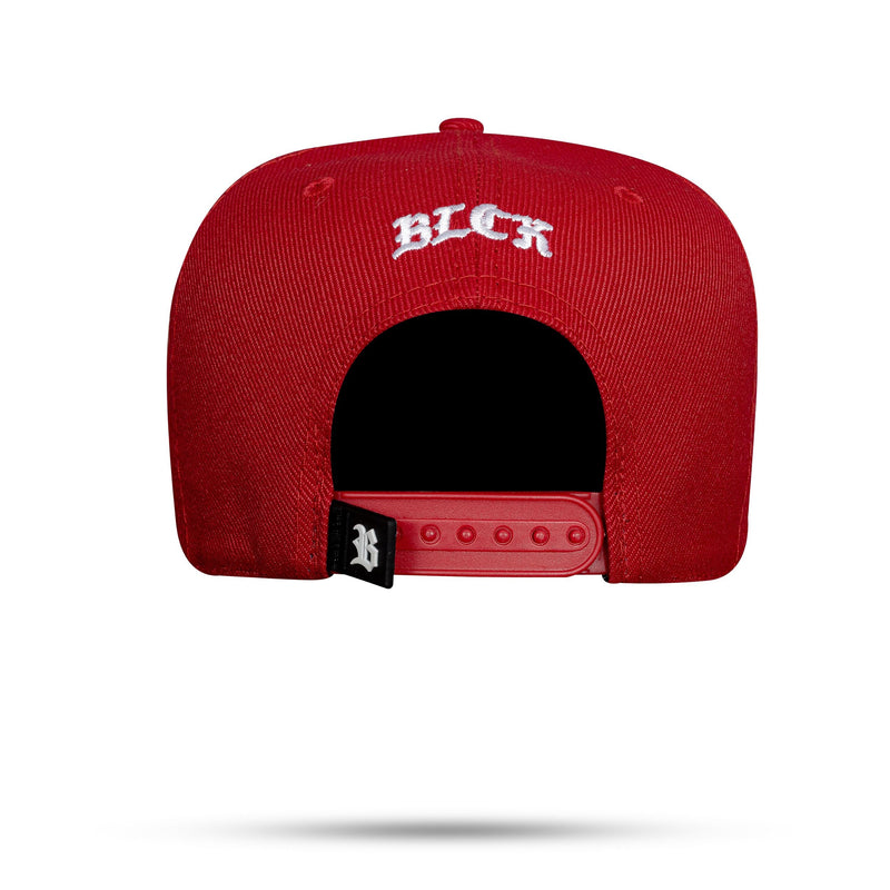 Boné Snapback Vermelho Hex Shine Chumbo