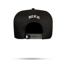 Boné Snapback Preto Gallant Logo Couro Prata