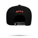 Boné Snapback Suede Preto Burn