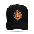 Boné Snapback Suede Preto Burn