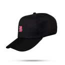 Boné Snapback Preto Basic Colors Logo Rosa