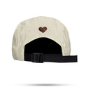 Boné Five Panel Strapback Marrom e Bege I Love My Dogs