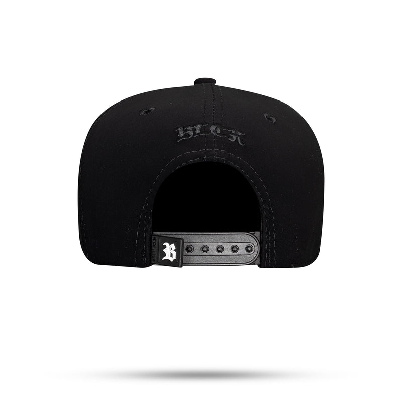 Boné Snapback Nobuck Preto BLCK Flow - Edição Limitada