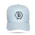 Boné Snapback Suede Azul Claro Hex