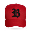 Boné Strapback Vermelho Logo Suede Preto