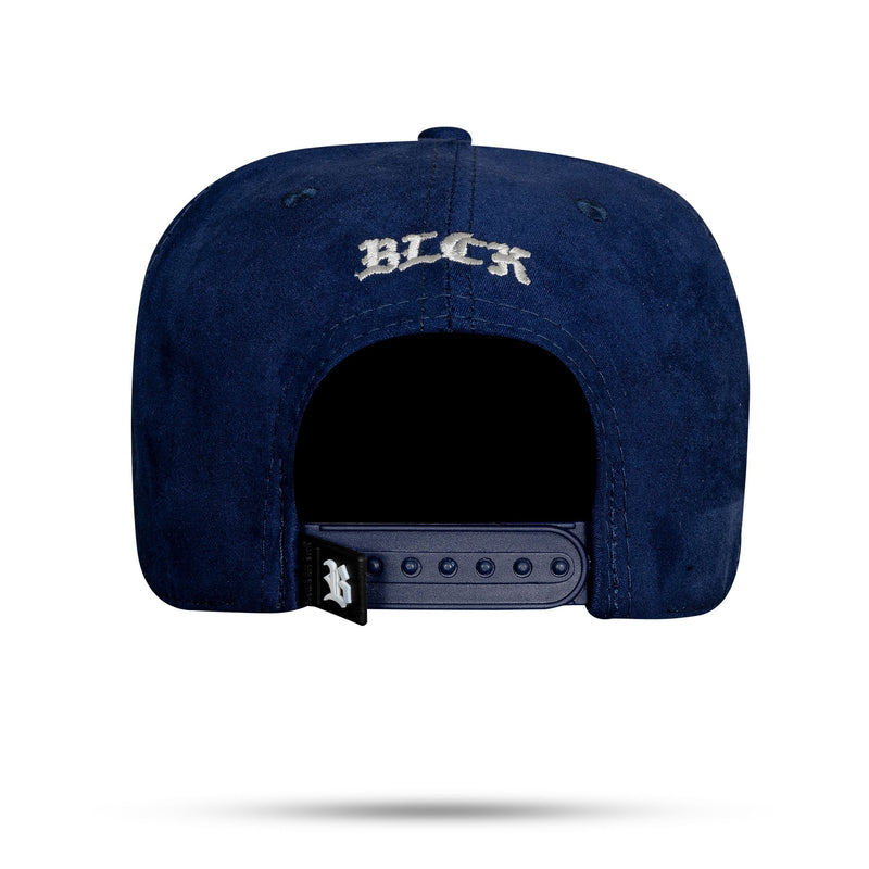 Boné Snapback Azul Marinho Suede Hex