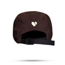 Boné Five Panel Strapback Marrom e Bege I Love My Dogs