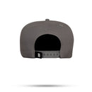 Boné Snapback Cinza Metal Brushed Silver