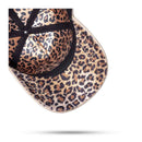 Boné Snapback Follow Suede Animal Print Bege