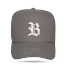 Boné Snapback Cinza Metal Brushed Silver