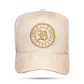Boné Snapback Follow Suede Animal Print Bege