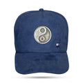 Boné Snapback Suede Azul Marinho Yin-Yang