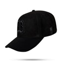 Boné Snapback Suede Preto Snake