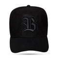 Boné Snapback Suede Preto Snake