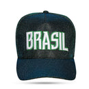 Boné Snapback Verde Azulado Shine BRASIL