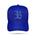 Boné Snapback Azul Royal Logo Alto Relevo Contra Aba Paisley