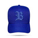 Boné Snapback Azul Royal Logo Alto Relevo Contra Aba Paisley