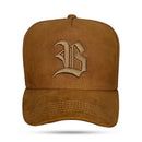Boné Snapback Basic Suede Marrom 2.0