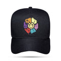 Boné Snapback Preto Smile Flowers