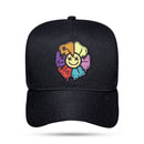 Boné Snapback Preto Smile Flowers