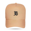 Boné Snapback Basic Caramelo Logo Preto