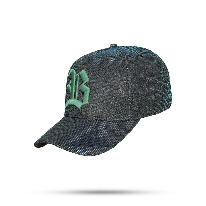 Boné Preto Kids Snapback All Shine 3D Azul Verde Wings