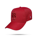 Boné Snapback Vermelho Logo Alto Relevo Contra Aba Paisley
