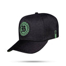 Boné Snapback Preto Logo Suede Follow Verde Bandeira