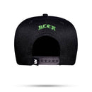 Boné Snapback Preto Logo Suede Follow Verde Bandeira