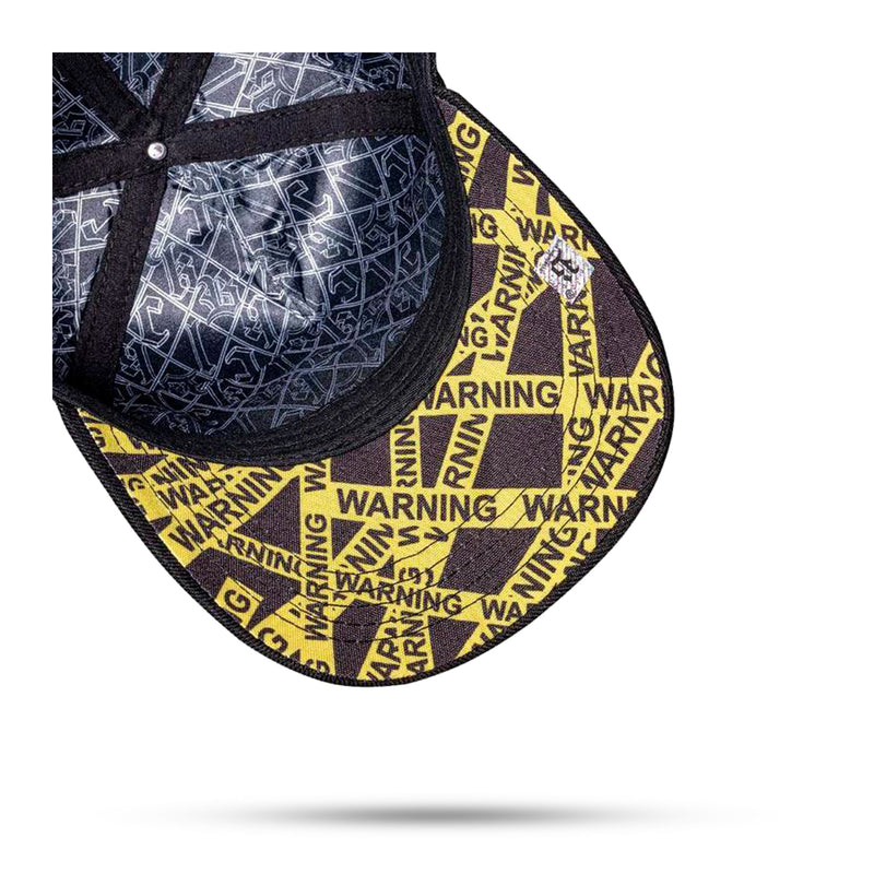 Boné Snapback Preto Warning