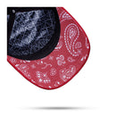 Boné Snapback Vermelho Logo Alto Relevo Contra Aba Paisley
