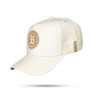 Boné Snapback Off White Logo Suede Follow Caramelo