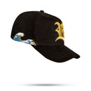 Boné Snapback Suede Preto Wave