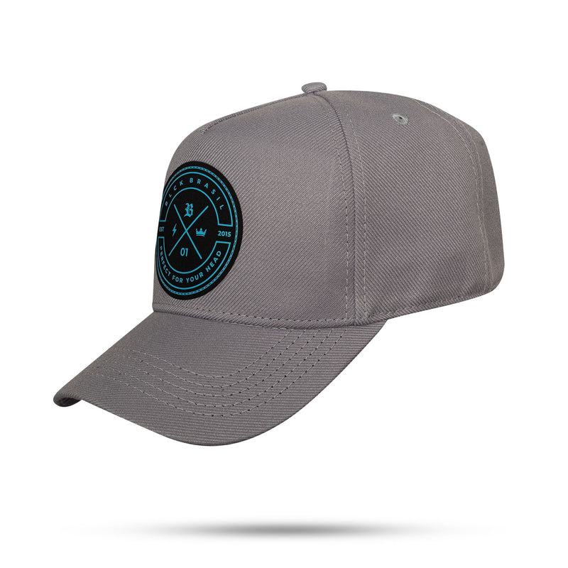 Boné Snapback Cinza Zero Um Trend Azul