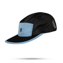 Boné Five Panel Strapback Preto Wings Azul