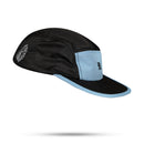 Boné Five Panel Strapback Preto Wings Azul