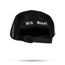 Boné Five Panel Strapback Preto Wings Azul