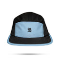 Boné Five Panel Strapback Preto Wings Azul