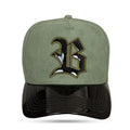 Boné Snapback Verde Oliva Suede New Wings Piano