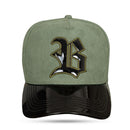 Boné Snapback Verde Oliva Suede New Wings Piano