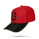 Boné Snapback Vermelho Suede New Wings Piano