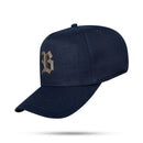 Boné Snapback Azul Marinho Metal Brushed Silver