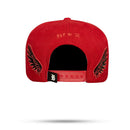 Boné Snapback Vermelho Suede New Wings Piano