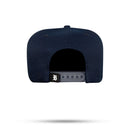 Boné Snapback Azul Marinho Metal Brushed Silver
