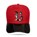 Boné Snapback Vermelho Suede New Wings Piano