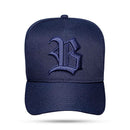 Boné Snapback Azul Marinho Alto Relevo