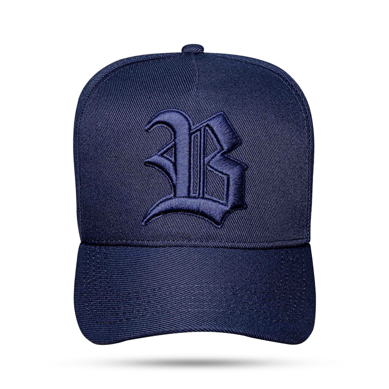 Boné Snapback Azul Marinho Alto Relevo